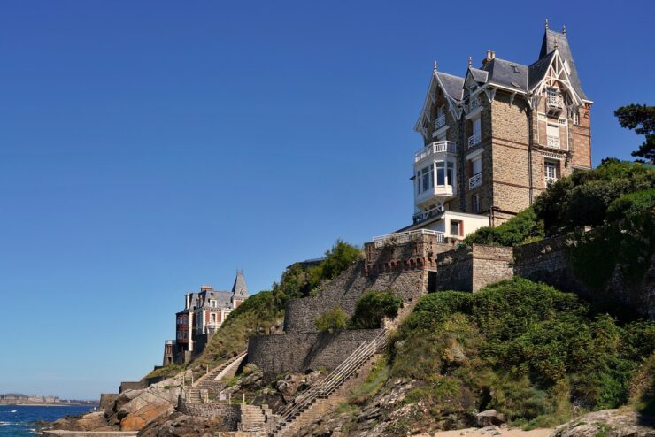 Vue sur la côte de Dinard