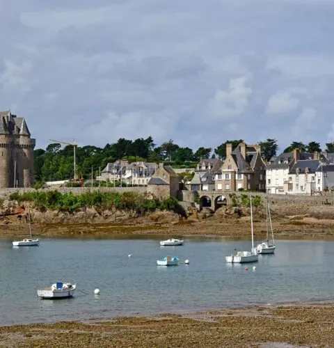 Vue sur le quartier de Saint-Servan-sur-Mer à Saint-Malo