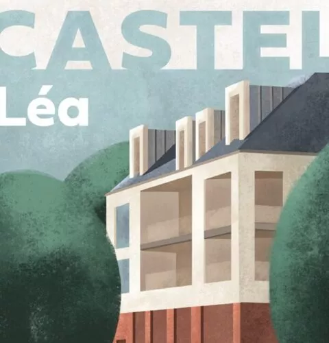 Visuel graphique de la résidence Castel Léa à Saint Malo, projet réalisé par Bizeul Immobilier, Courtoisville