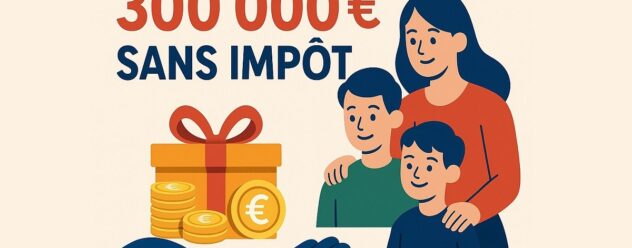 Représentation d'une famille avec un don familial de 300000 euros