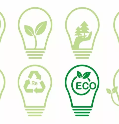 Illustration d'un concept écologique. Ensemble d'icônes. Idées écologiques, énergie verte, idées durables.
