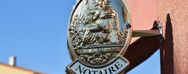 Panneau étude de notaire