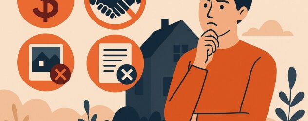 Illustration d’un vendeur immobilier réfléchissant aux erreurs à éviter lors de la vente d’un bien à Saint-Malo